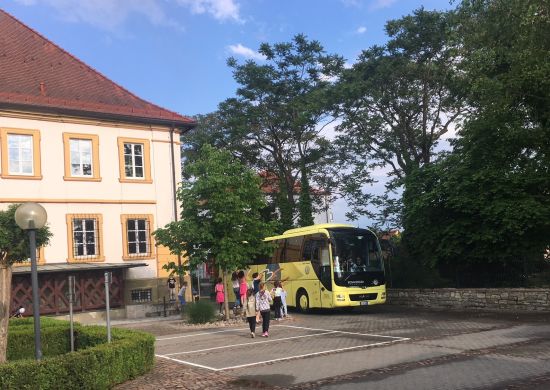 Pianiga Bus kommt an