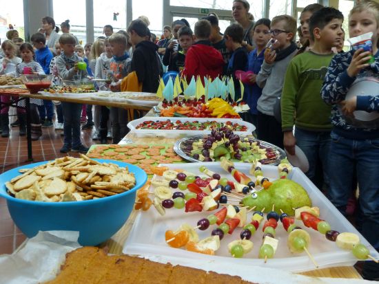 gesundes Frühstück Buffett